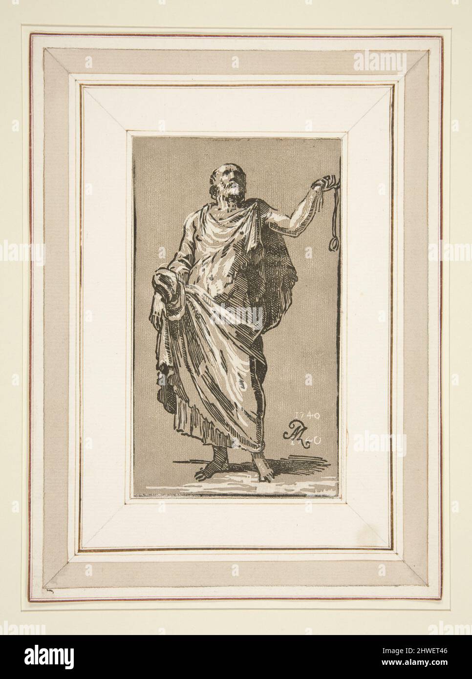 An Apostle. Woodcutter Antonio Maria Italian, 16801757After