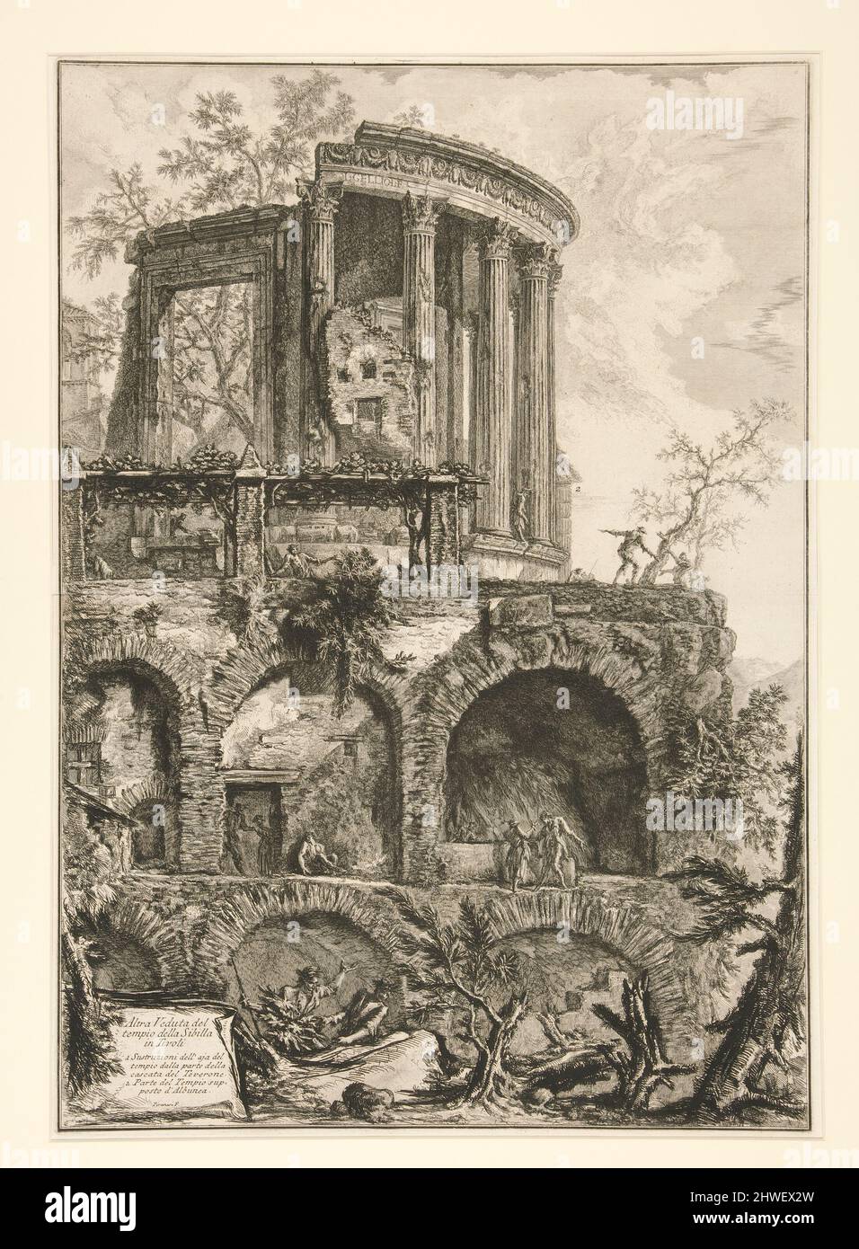 Altra Veduta del tempio della Sibilla in Tivoli (Another View of the ...