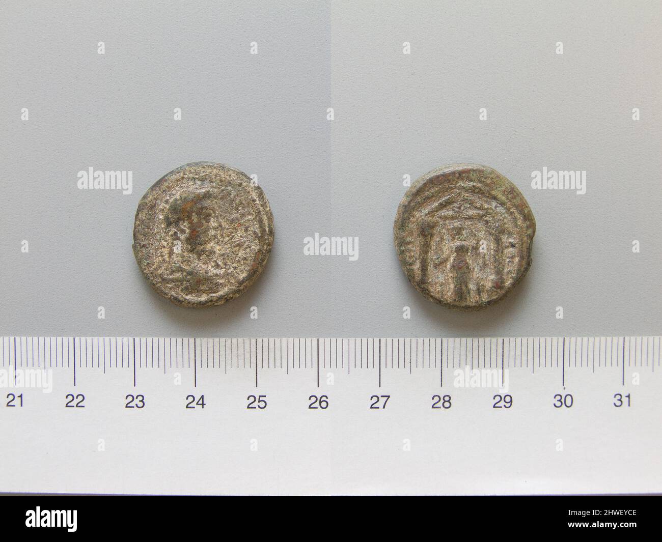 Coin of Antonius Pius, Emperor of Rom from Bostra. Ruler: Antonius Pius ...