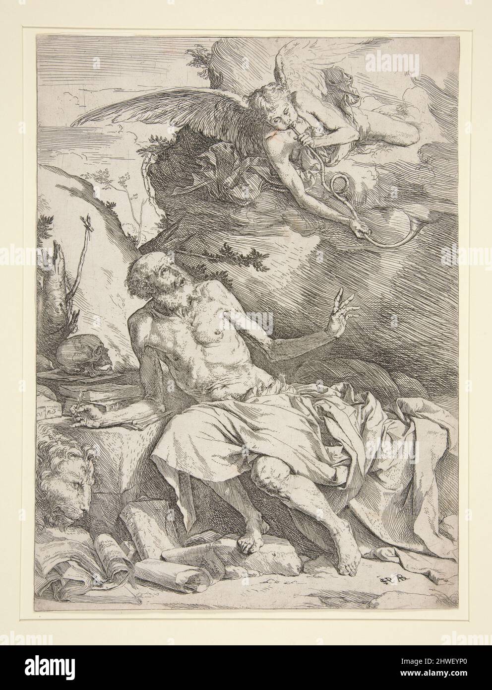 Saint Jerome with the Angel. Artist: Jusepe de Ribera, Spanish, active ...