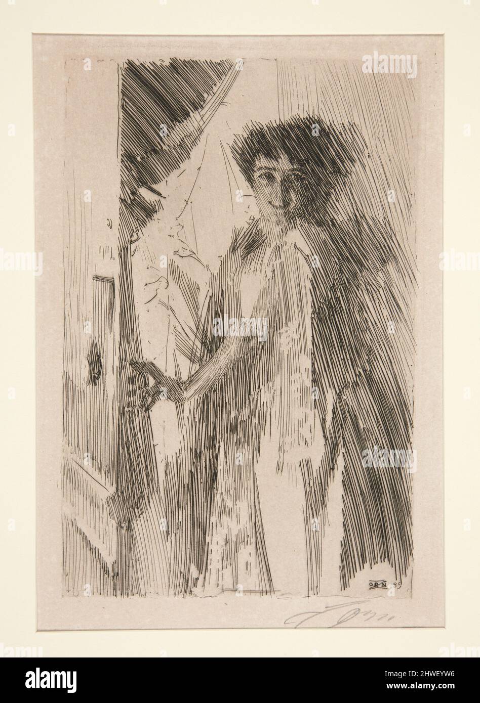 Rosita Mauri.  Artist: Anders Zorn, Swedish, 1860–1920 Stock Photo