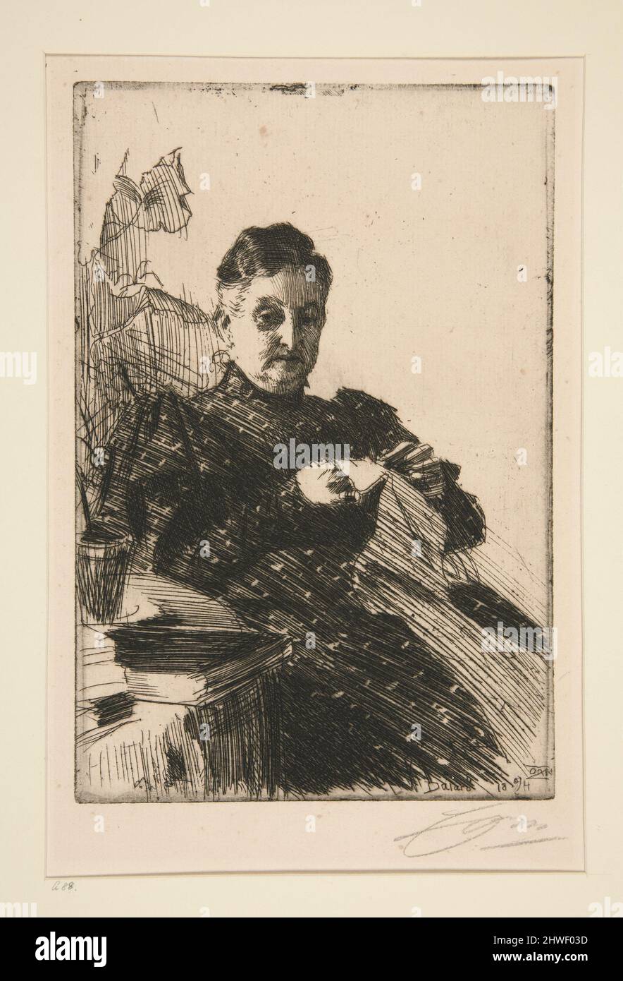 Mme Lamm II.  Artist: Anders Zorn, Swedish, 1860–1920 Stock Photo
