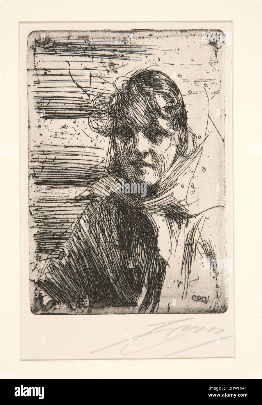 Kol Margit.  Artist: Anders Zorn, Swedish, 1860–1920 Stock Photo