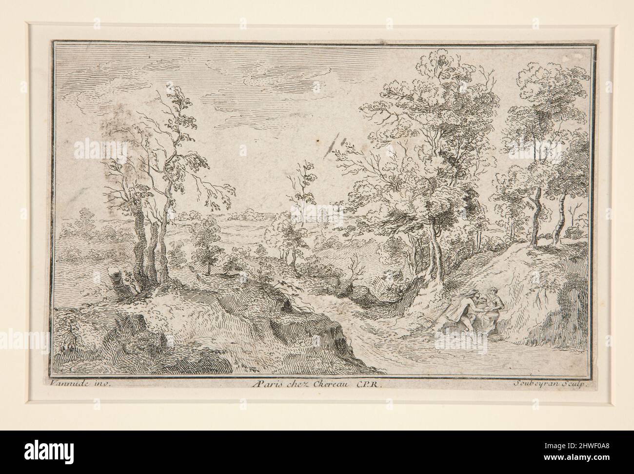 Country Scene. Artist: Pierre Soubeyran, Swiss, 1709–1775 Stock Photo ...