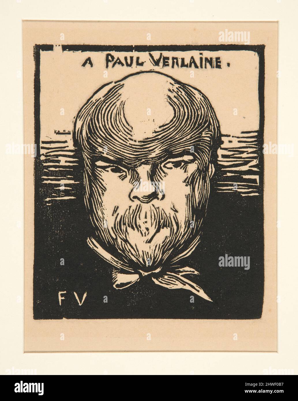 A Paul Verlaine.  Artist: Félix Edouard Vallotton, Swiss, active Paris, 1865–1925 Stock Photo
