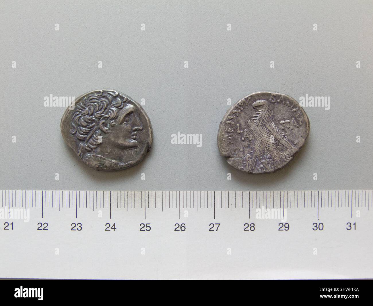 Tetradrachm of Ptolemy XIII Theos Philopator from Alexandria. Ruler ...