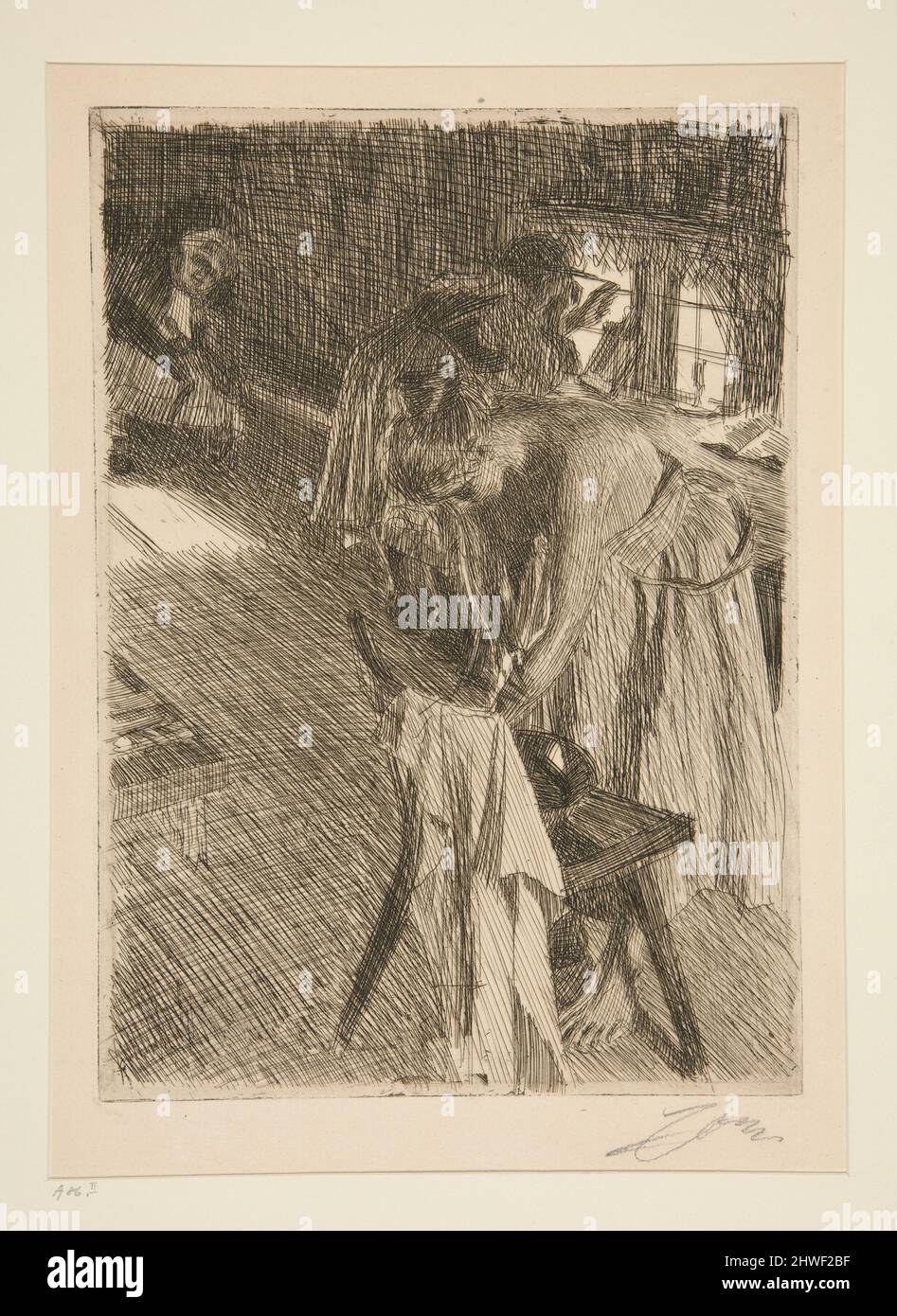 Sunday Morning.  Artist: Anders Zorn, Swedish, 1860–1920 Stock Photo