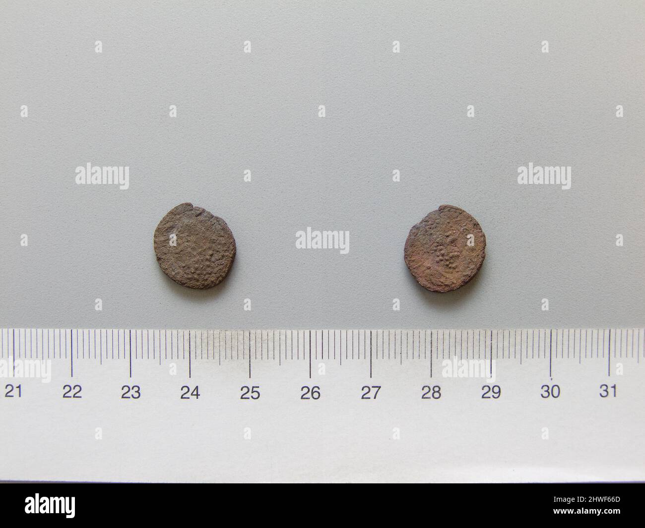 Coin of Commodus, Emperor of Rome; Abgar VIII from Edessa. Ruler: Commodus, Emperor of Rome, A.D. 161–192, ruled 180–92Ruler: Abgar VIII Mint: Edessa, Mesopotamia Artist: Unknown Stock Photo