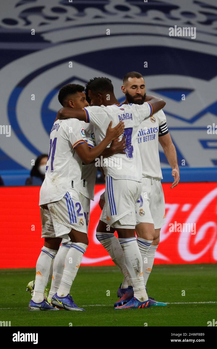 XXXX (RM) and XXXXX (RS) during Real Madrid vs Real Sociedad on March 5th  2022 Photo: Cesar CebollaALFAQUI Photo via Credit: NewscomAlamy Live News  Stock Photo - Alamy