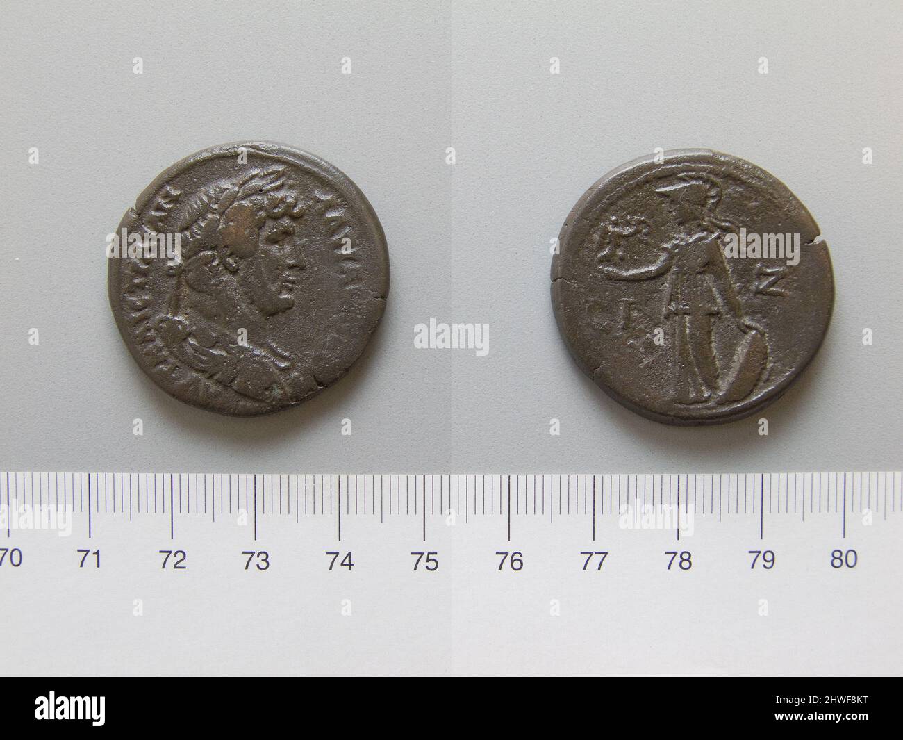 Coin of Hadrian, Emperor of Rome from Alexandria. Ruler: Hadrian ...