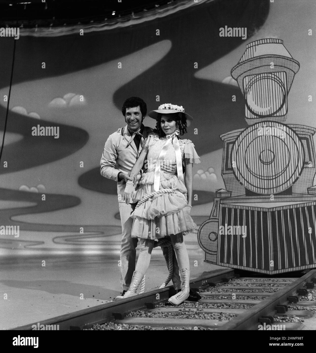 Tom Jones and Raquel Welch on the set of "This is...Tom Jones". 11th