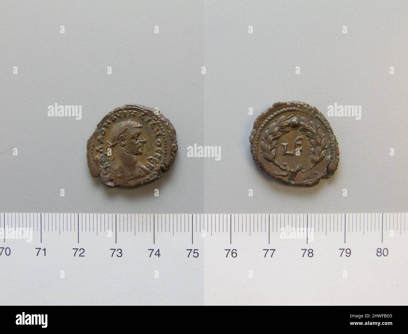 Tetradrachm of Aurelian, Emperor of Rome from Alexandria. Ruler