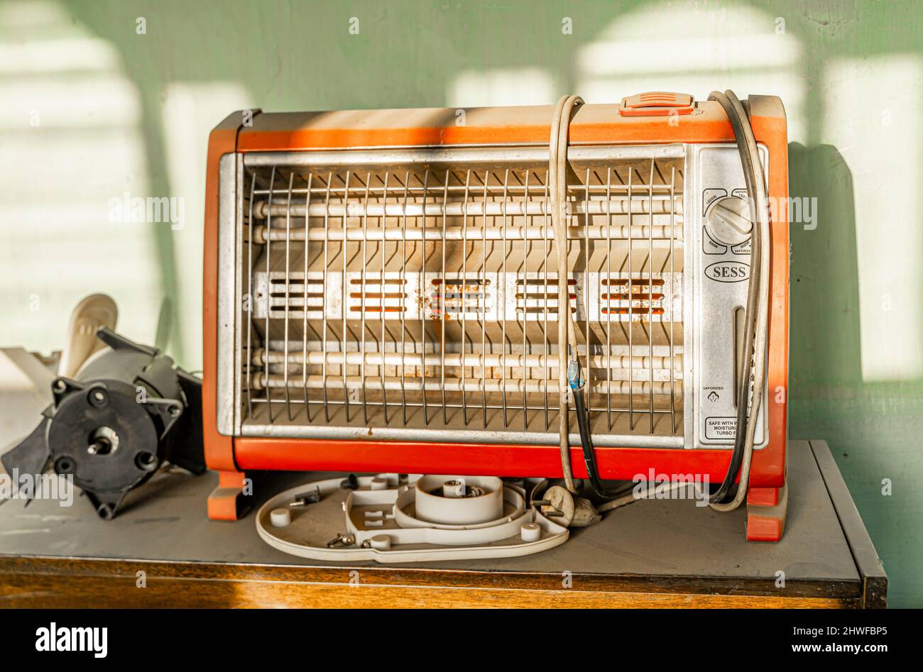Sess home heater, dusty Stock Photo