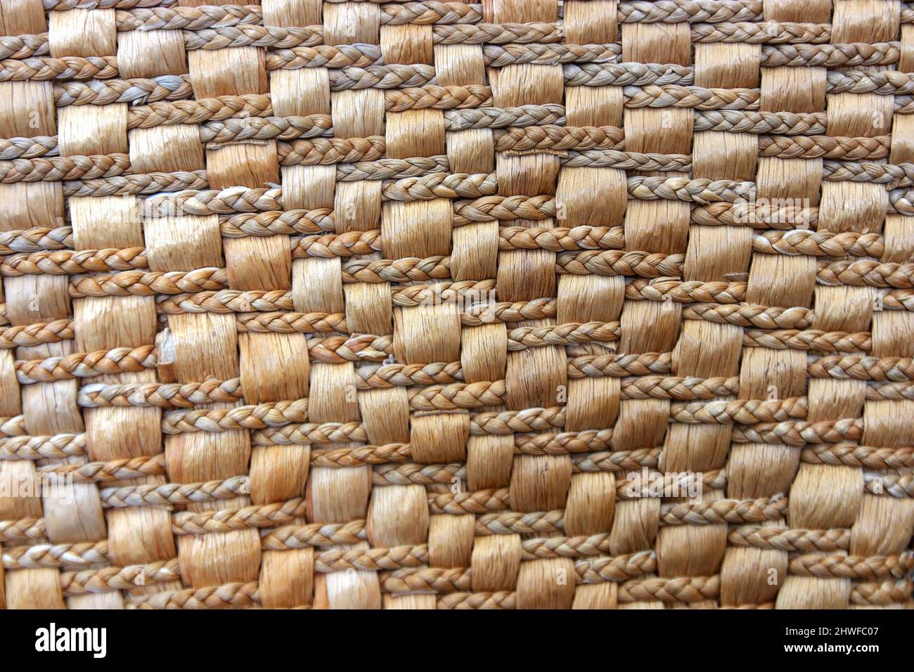 photo of woven wood as background or pattern Stock Photo