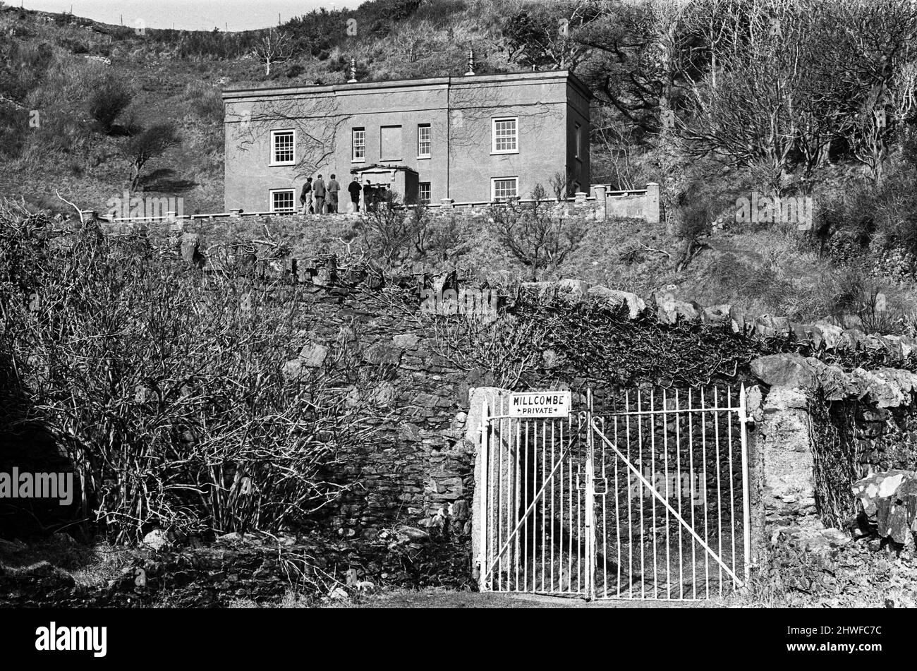 General scenes on Lundy Island. Lundy is the largest island in the Bristol Channel. It lies 12 miles off the coast of Devon. 4th April 1969. Stock Photo