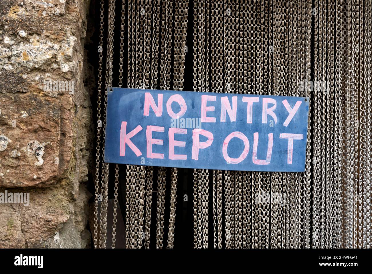 No entry keep out sign Stock Photo