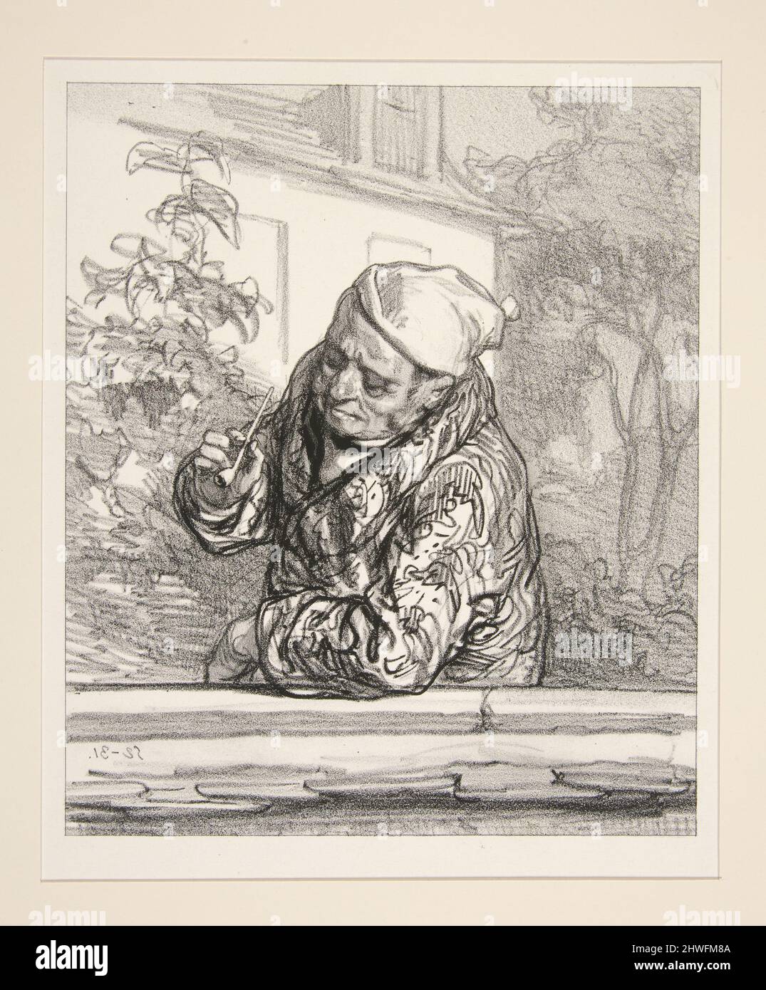 Un Cherubin de “Marriage de Figaro”..  Artist: Paul Gavarni, French, 1804–1866 Stock Photo