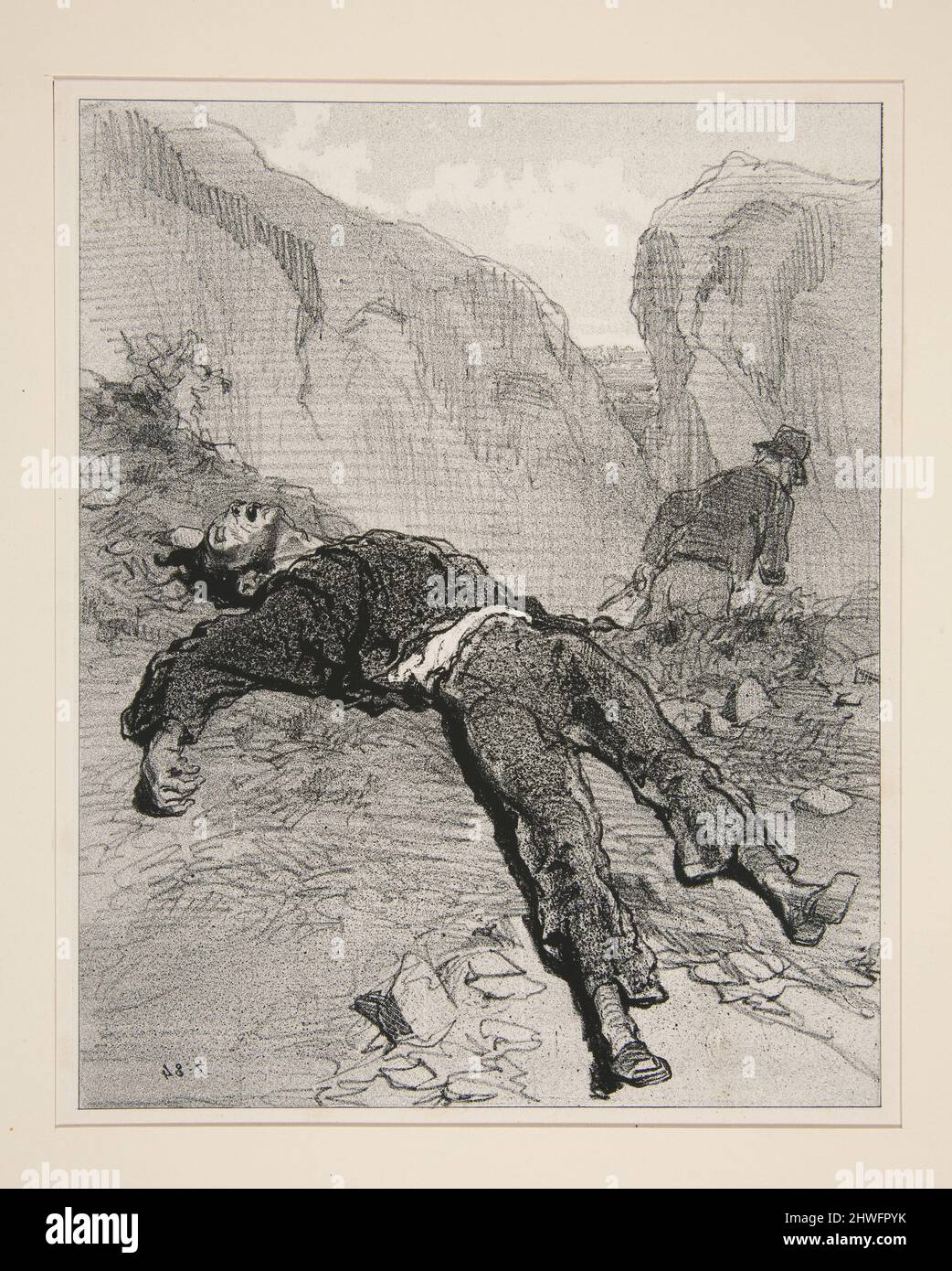 Ils ont eu des mots..  Artist: Paul Gavarni, French, 1804–1866 Stock Photo