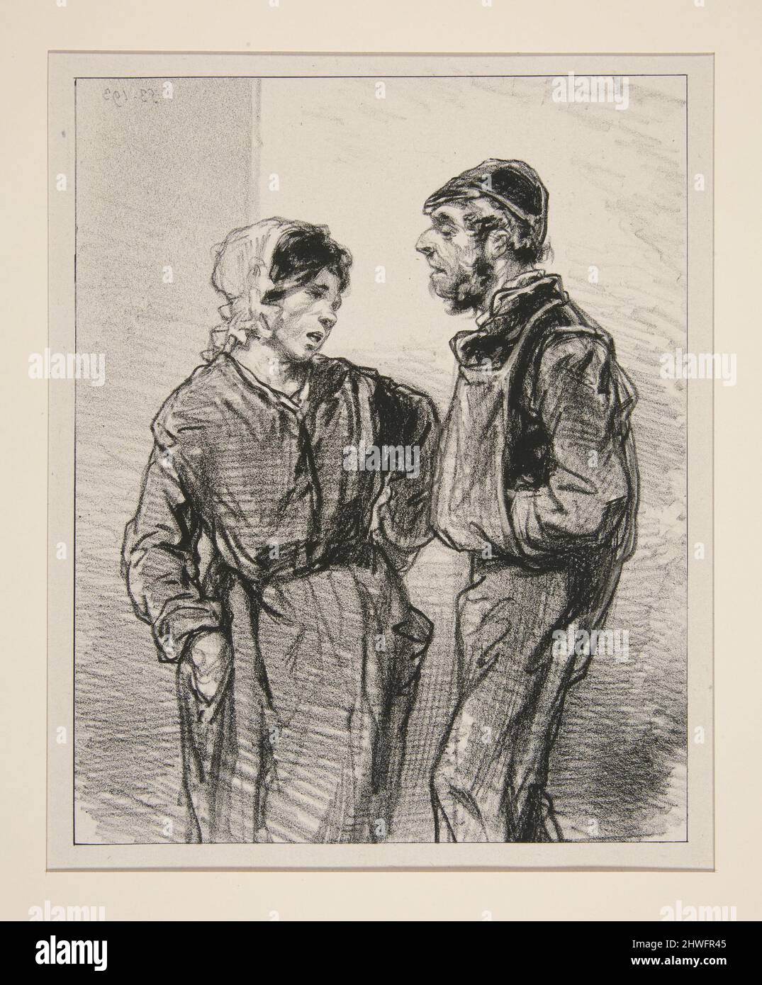 N'y a pas!…Louison, ce qu'est a toi est a moi…, et j'ai soif.. Artist: Paul  Gavarni, French, 1804–1866 Stock Photo - Alamy