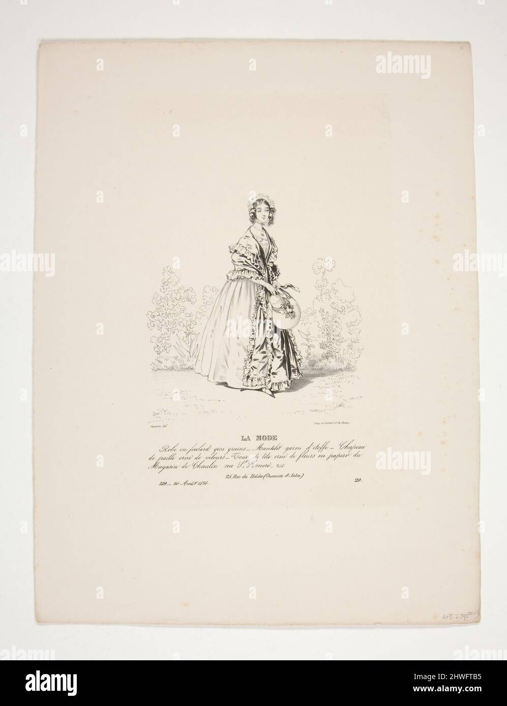Robe en foulard gros grains (sic), …. Artist: Paul Gavarni, French,  1804–1866 Stock Photo - Alamy