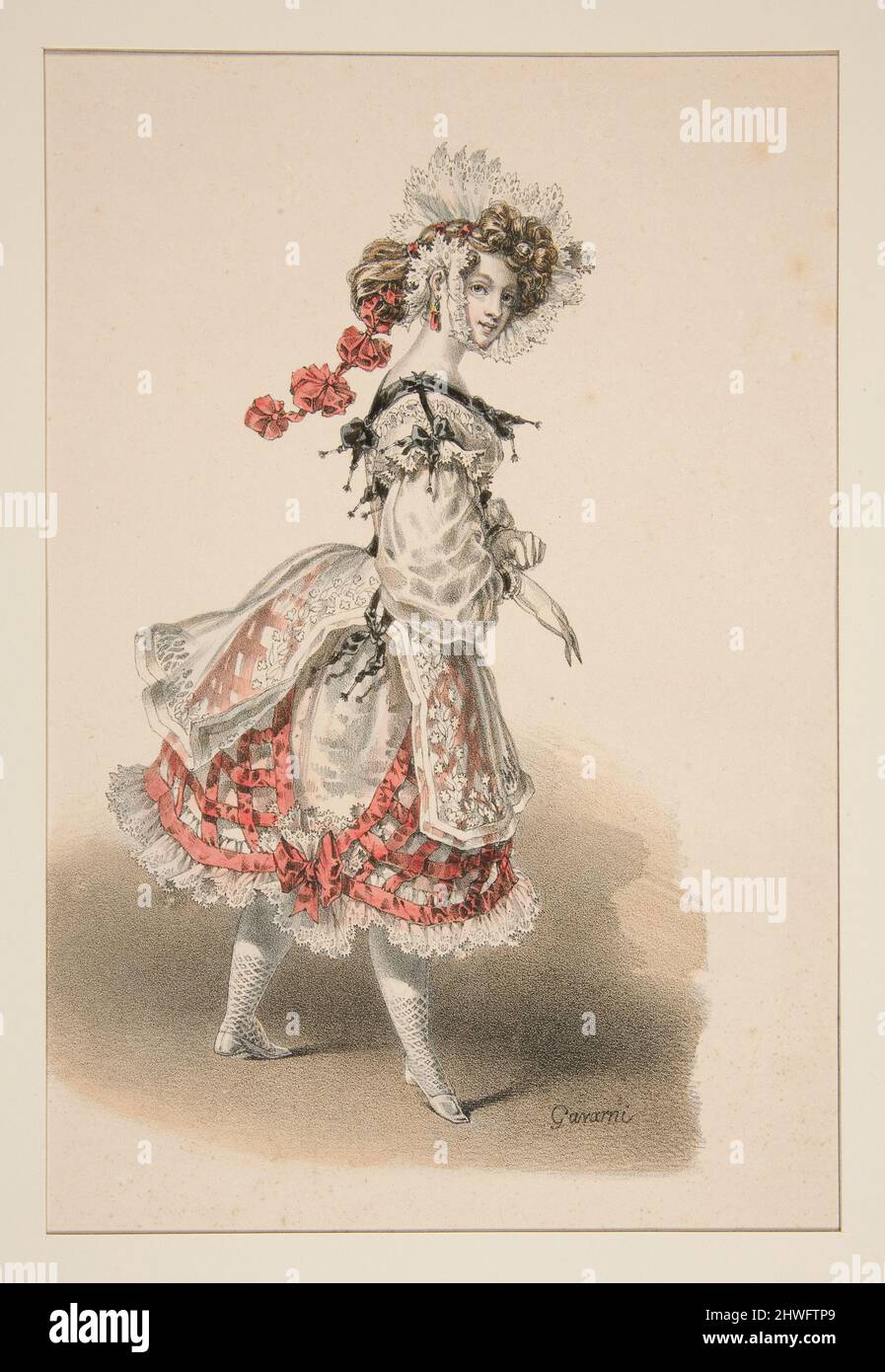 SOUBRETTE..  Artist: Paul Gavarni, French, 1804–1866 Stock Photo