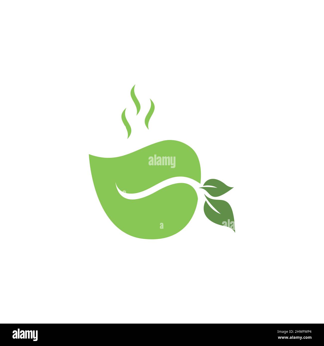 green tea logo icon Stock Vector Image & Art - Alamy