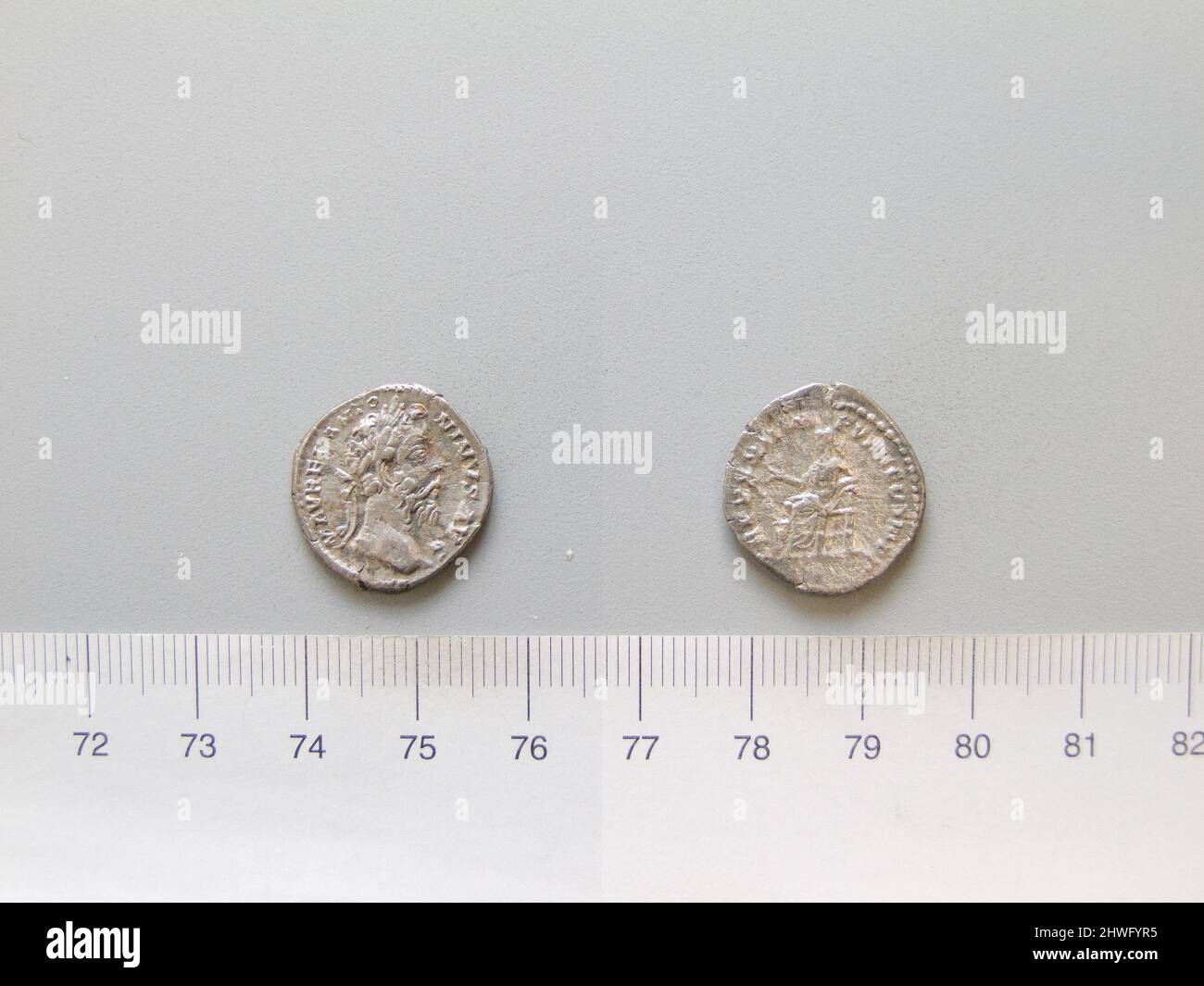 Denarius of Marcus Aurelius, Emperor of Rome from Rome. Ruler: Marcus ...