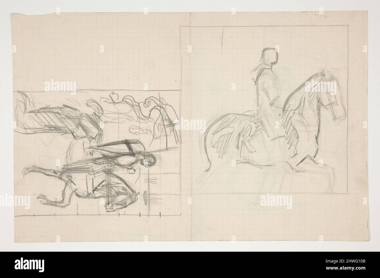 Galahad Departs, study for The Quest of the Holy Grail (series of