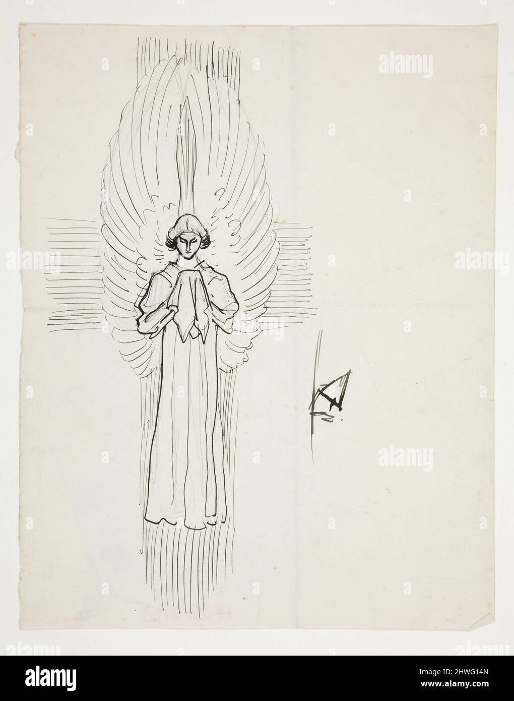 Study of an Angel, for The Quest of the Holy Grail (series of fifteen ...