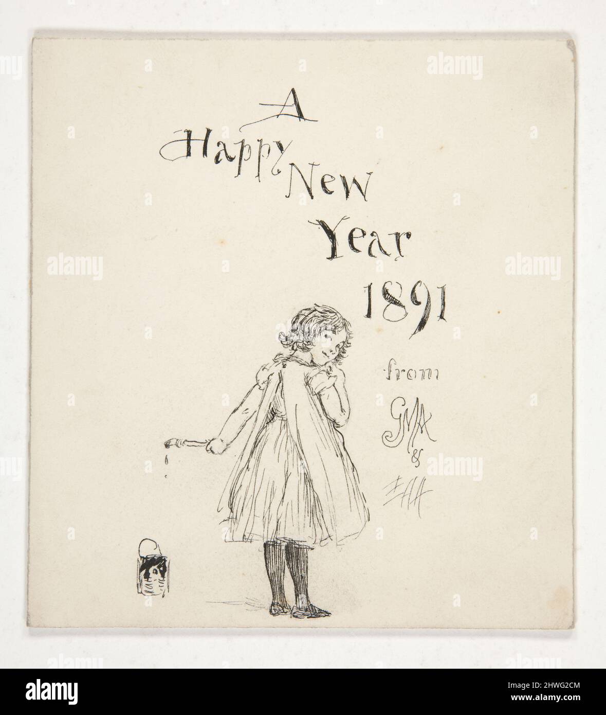 Happy new year 1891 hi-res stock photography and images - Alamy