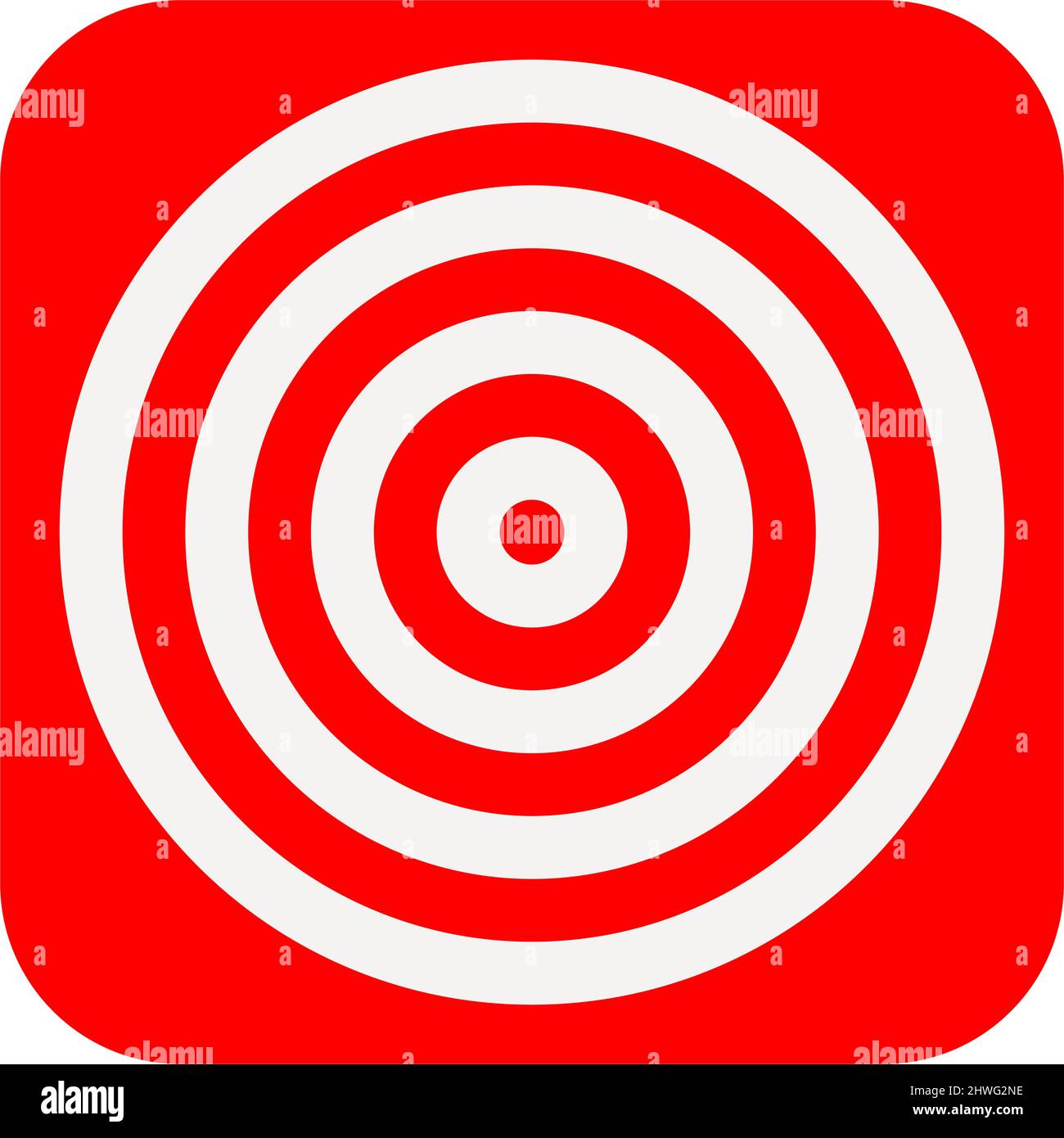 Simple radial, radiating and concentric circles. Target, aim, bullseye ...