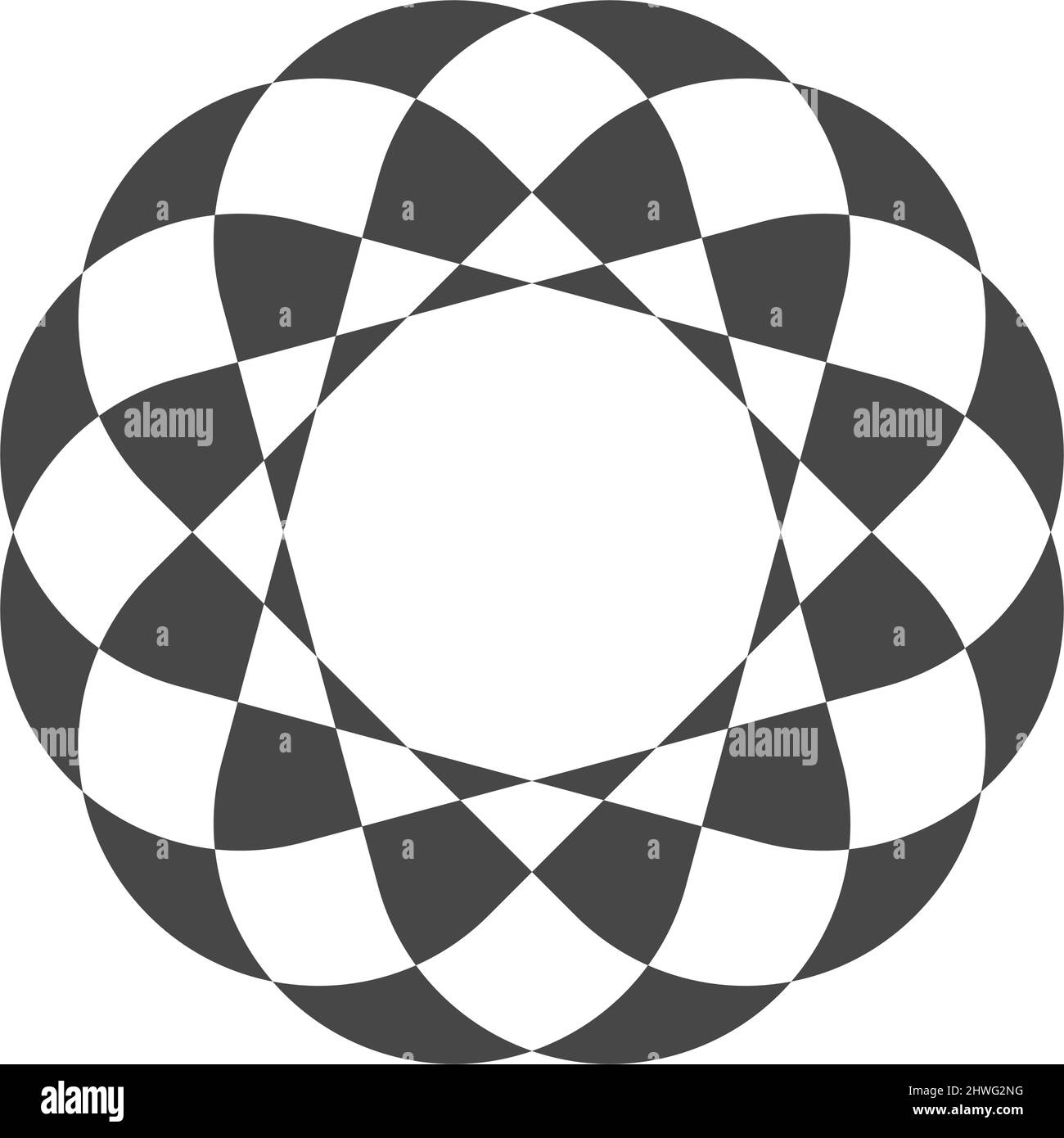 Abstract geometric black and white vector illustration - stock vector ...