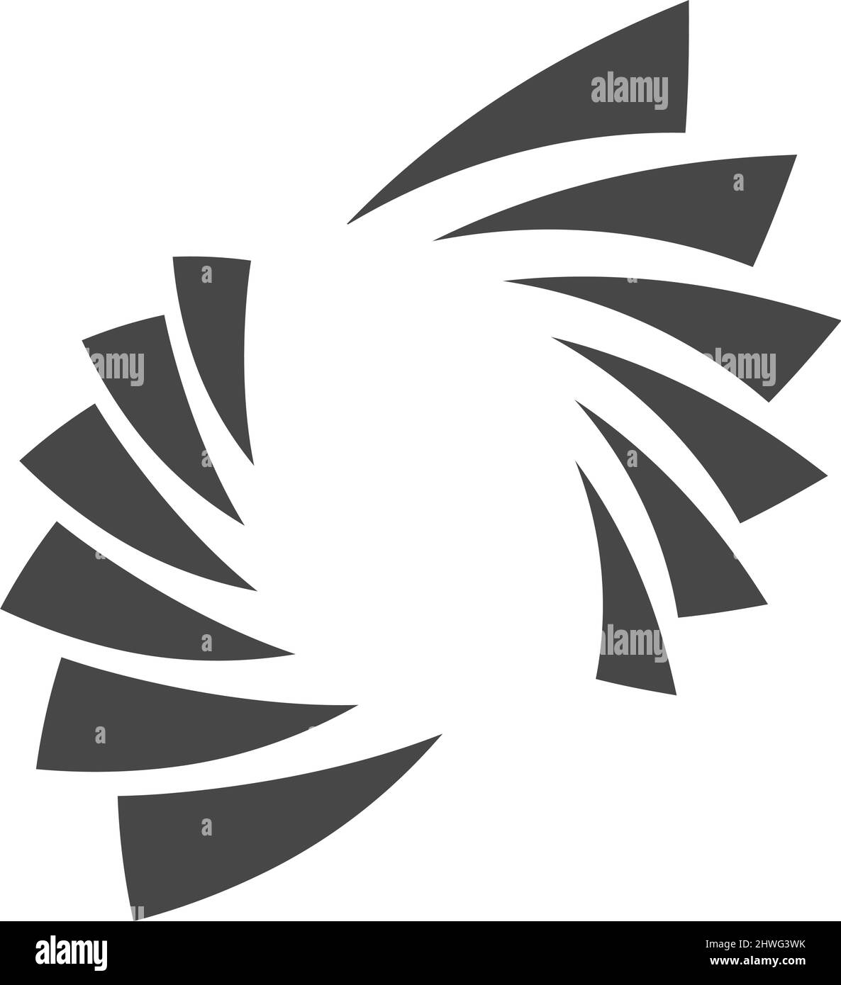 Abstract geometric black and white vector illustration - stock vector ...