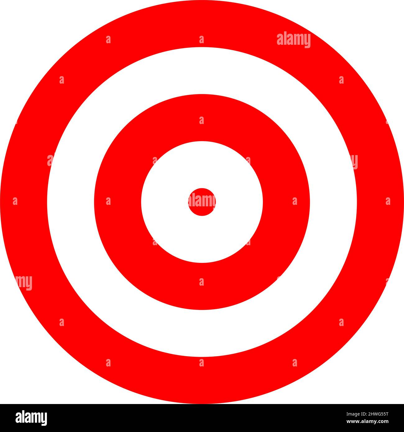 Simple radial, radiating and concentric circles. Target, aim, bullseye ...