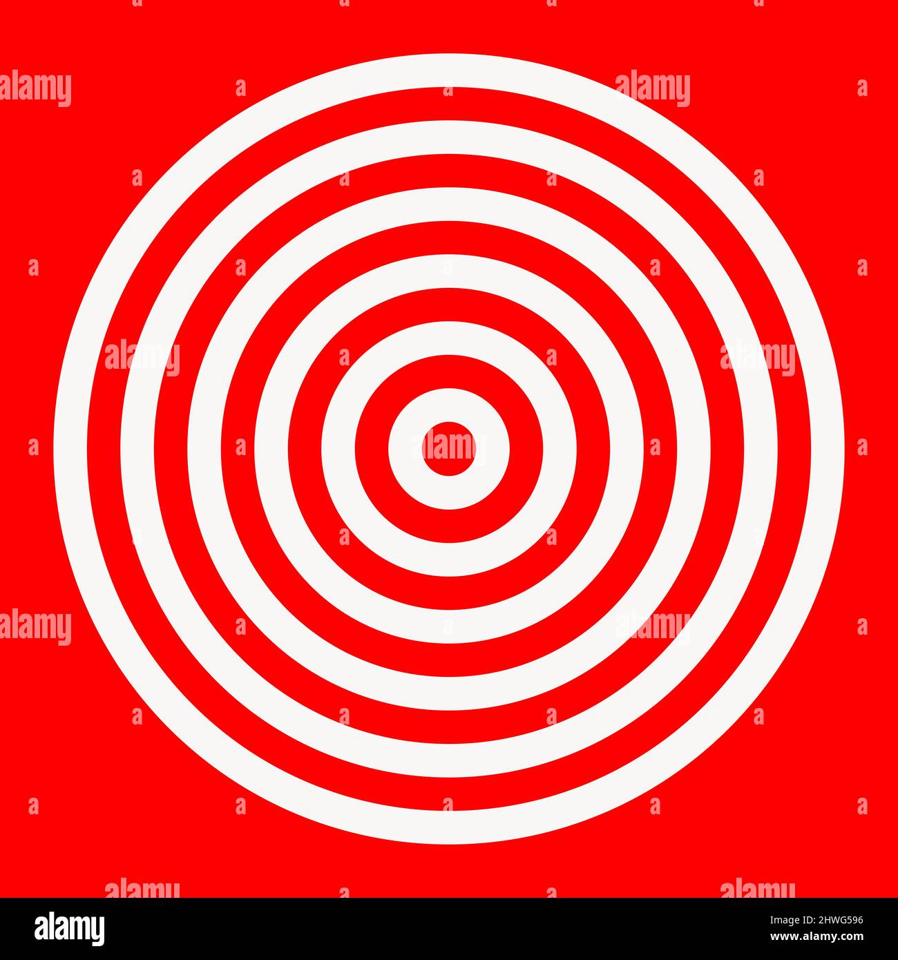 Simple radial, radiating and concentric circles. Target, aim, bullseye ...