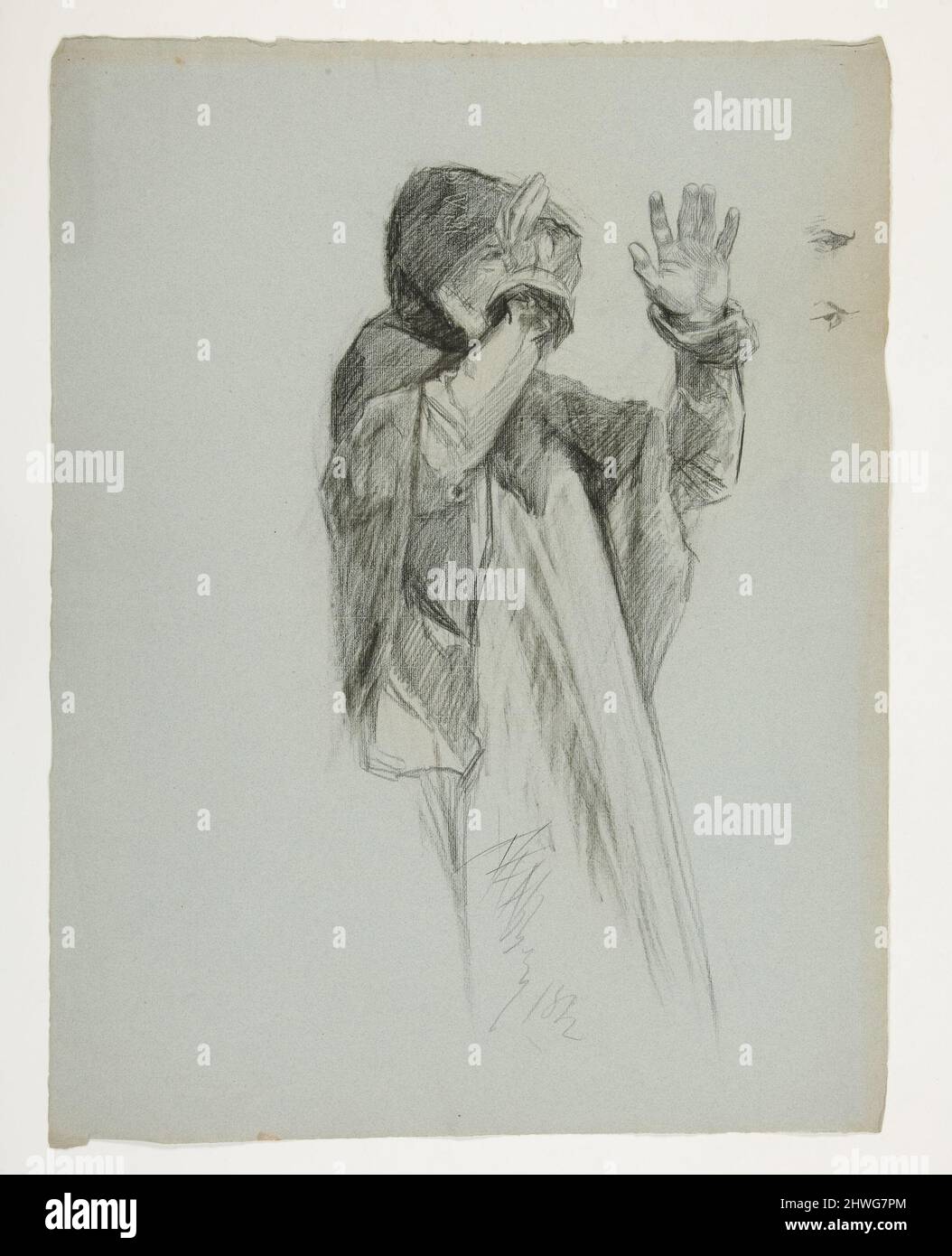 Figure study for King Arthur’s Round Table, from The Quest of the Holy ...