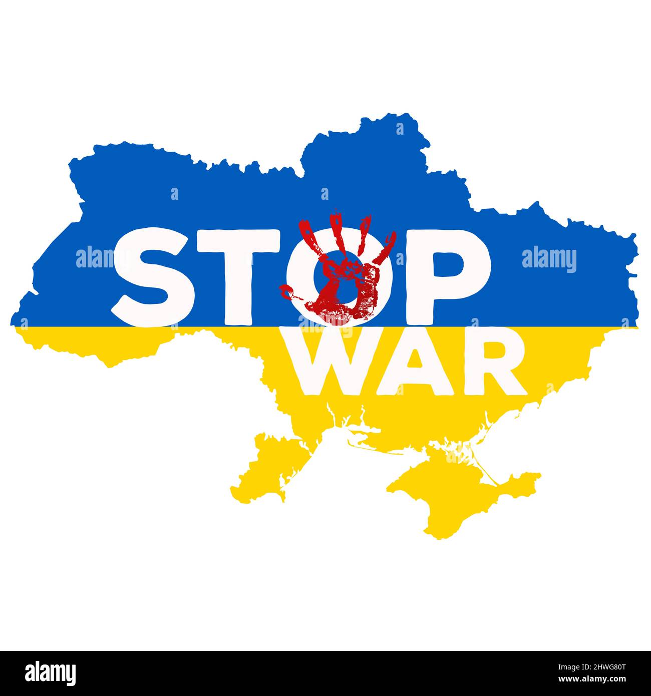 No to War, pro-peace, peace, Vladimir Putin, Ukraine, Ukrainian, war, peace, freedom, love, protest, antiwar, danger, stop, people, military, poster, Stock Photo