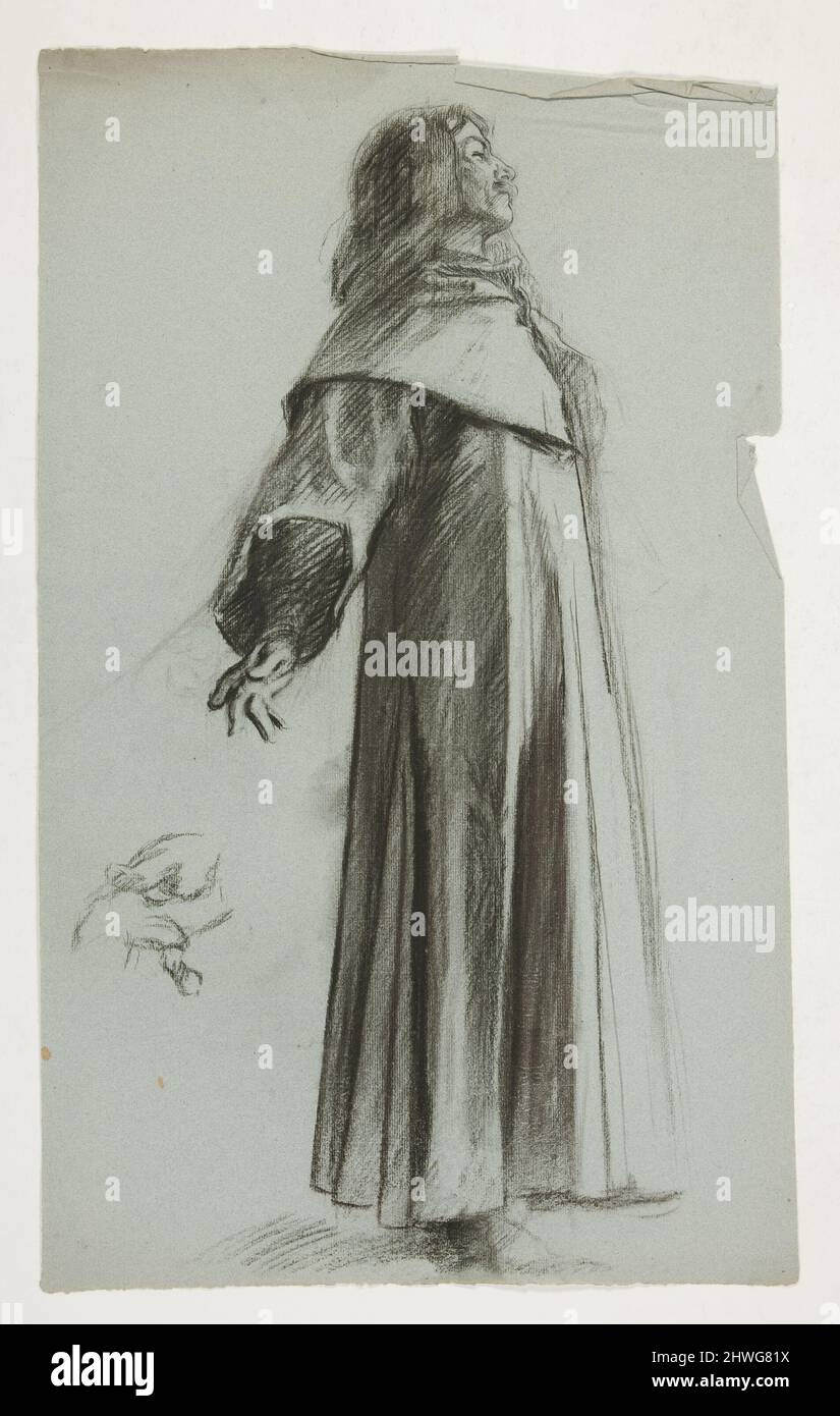 Figure study for King Arthur’s Round Table (recto); Figure study for ...