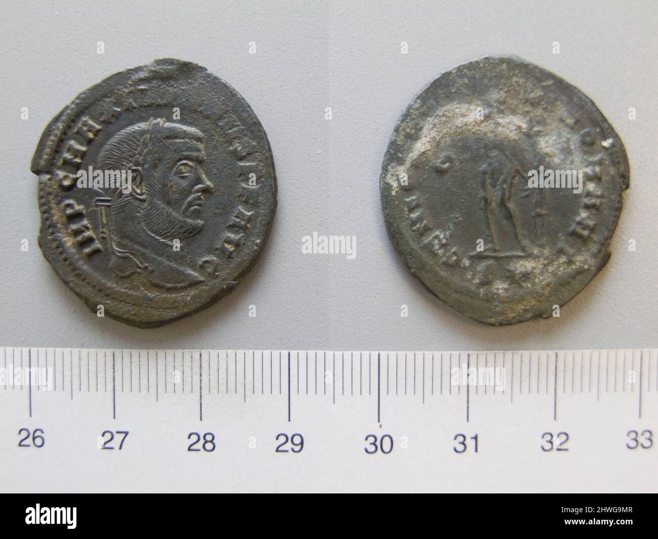 1 Nummus of Maximian from Rome. Ruler: Maximian, Emperor of Rome, ca ...