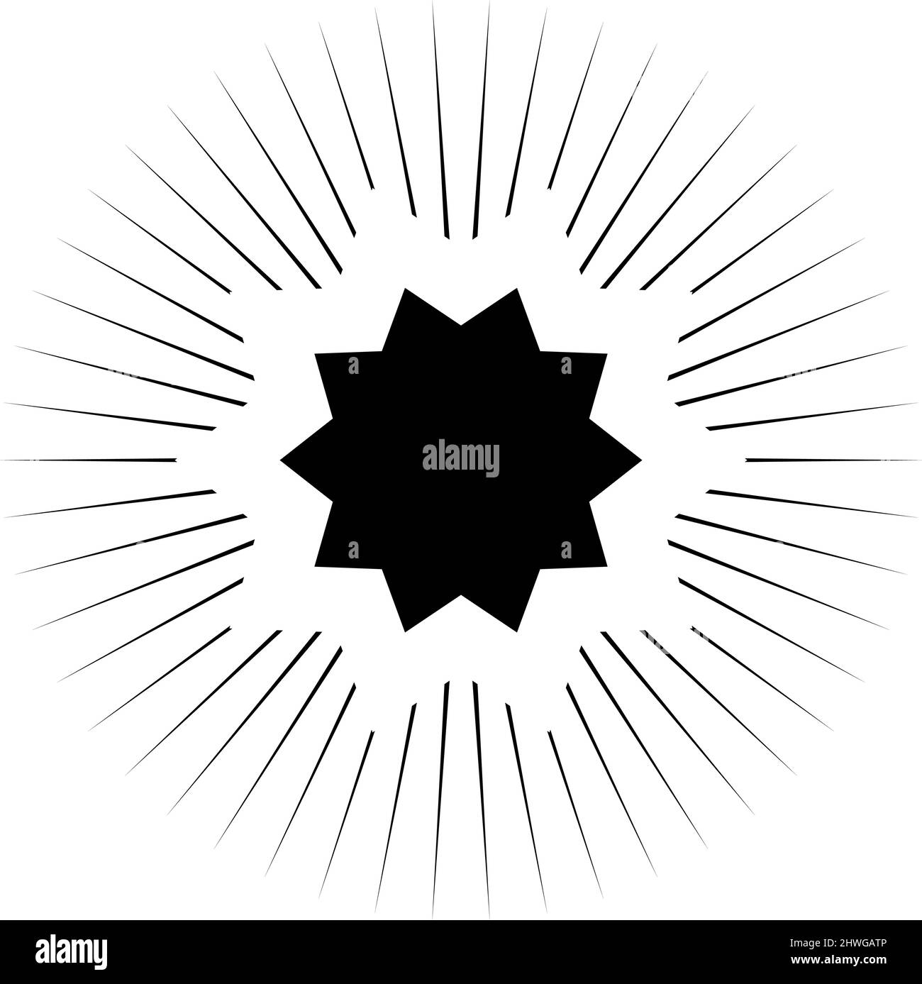 Price flash, starburst, sunburst icon, shape vector - stock vector ...