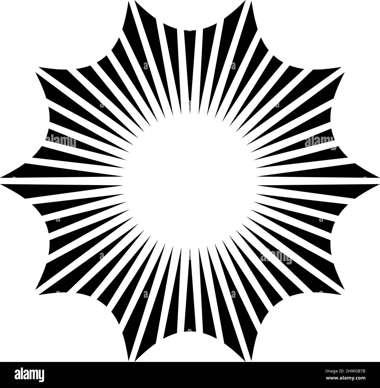 Price flash, starburst, sunburst icon, shape vector - stock vector