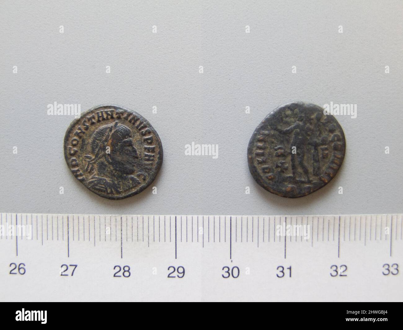 1 Nummus of Constantine I, Emperor of Rome from Rome. Ruler ...
