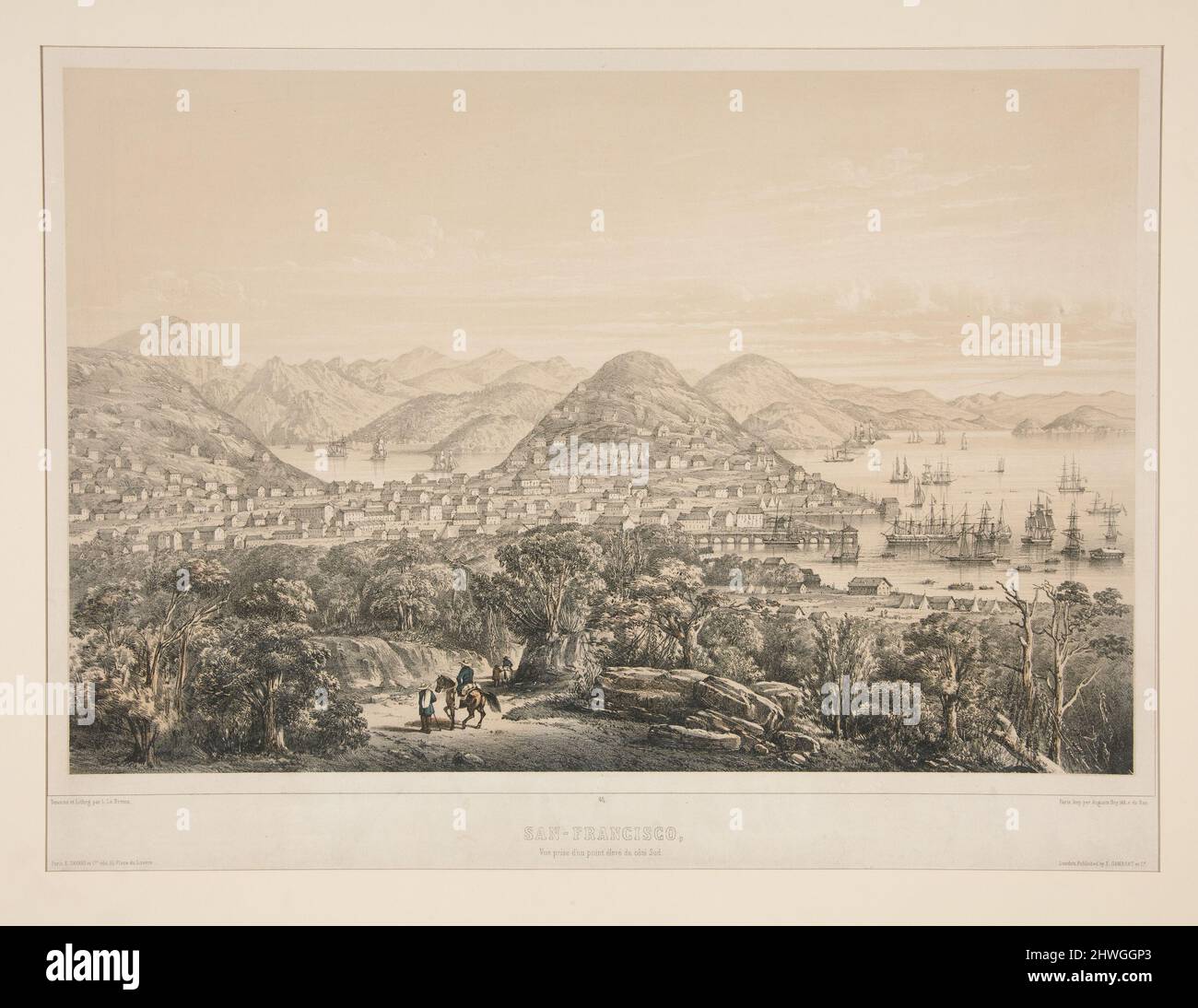 SanFrancisco. Artist Louis Le Breton, French, 18181866 Stock Photo