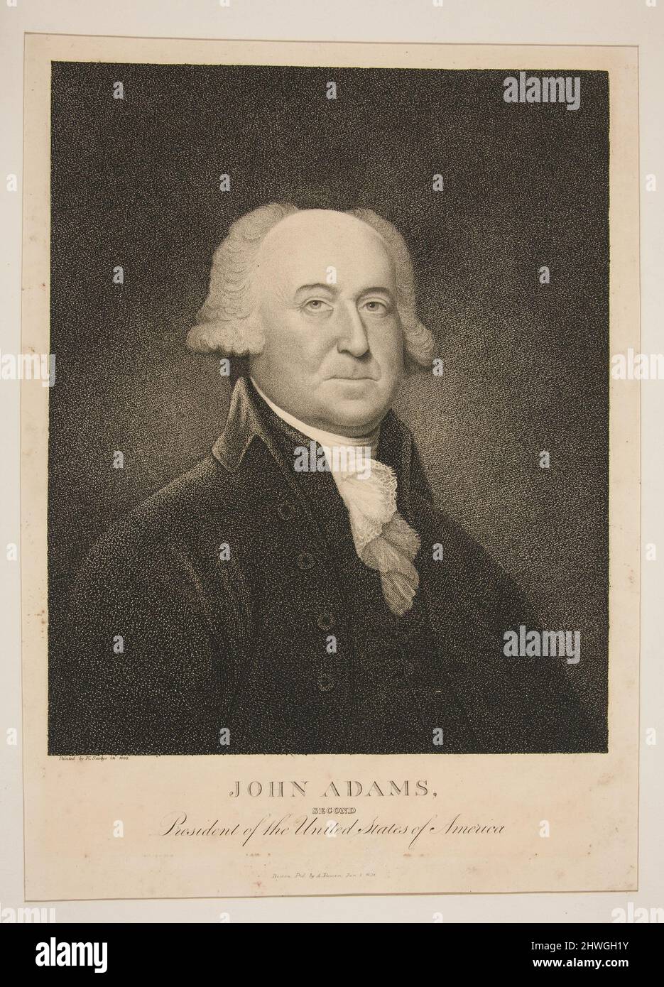 John Adams. After: Edward Savage, American, 1761–1817 Stock Photo