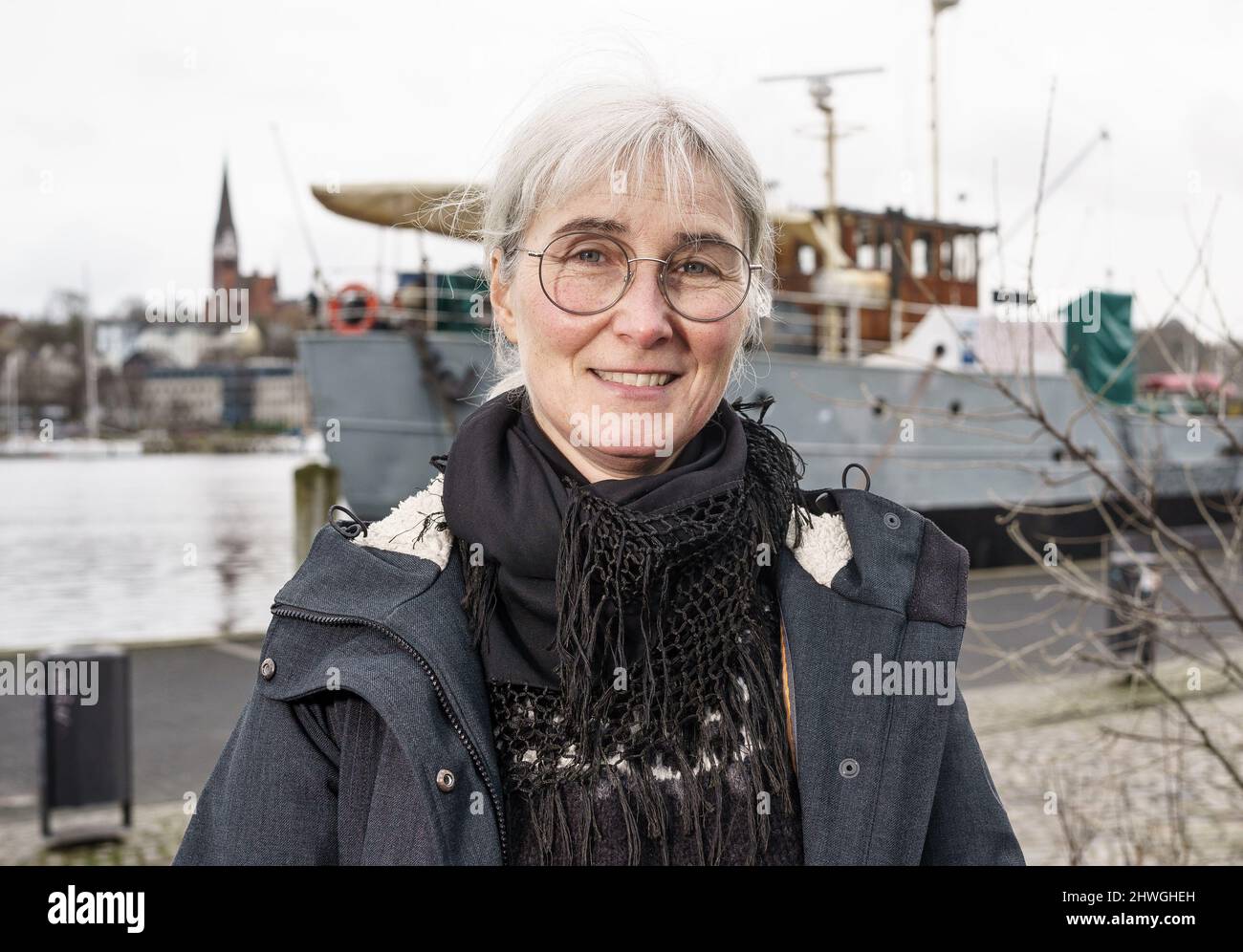 Flensburg, Germany. 22nd Feb, 2022. Andrea Paluch, Writer, Literary ...