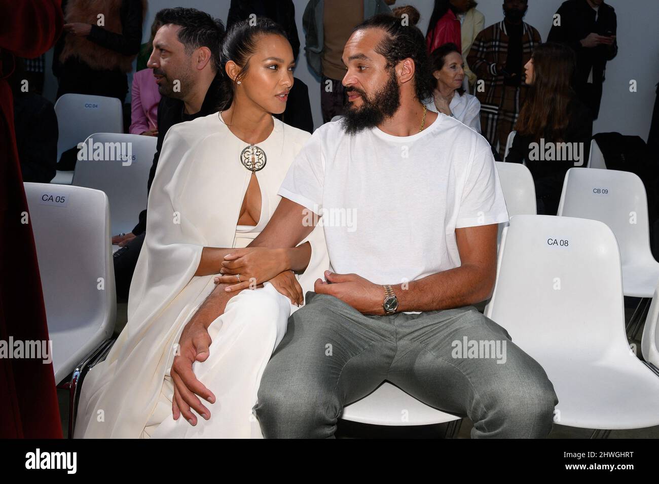 Paris, France. 5th MArch, 2022. Joakim Noah and Lais Ribeiro attend the