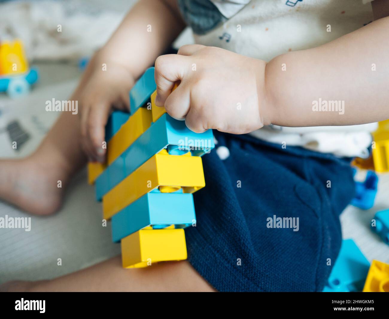 Lego Duplo Bricks In Childs Hands Stock Photo - Download Image Now - Child,  LEGO Duplo, Playing - iStock