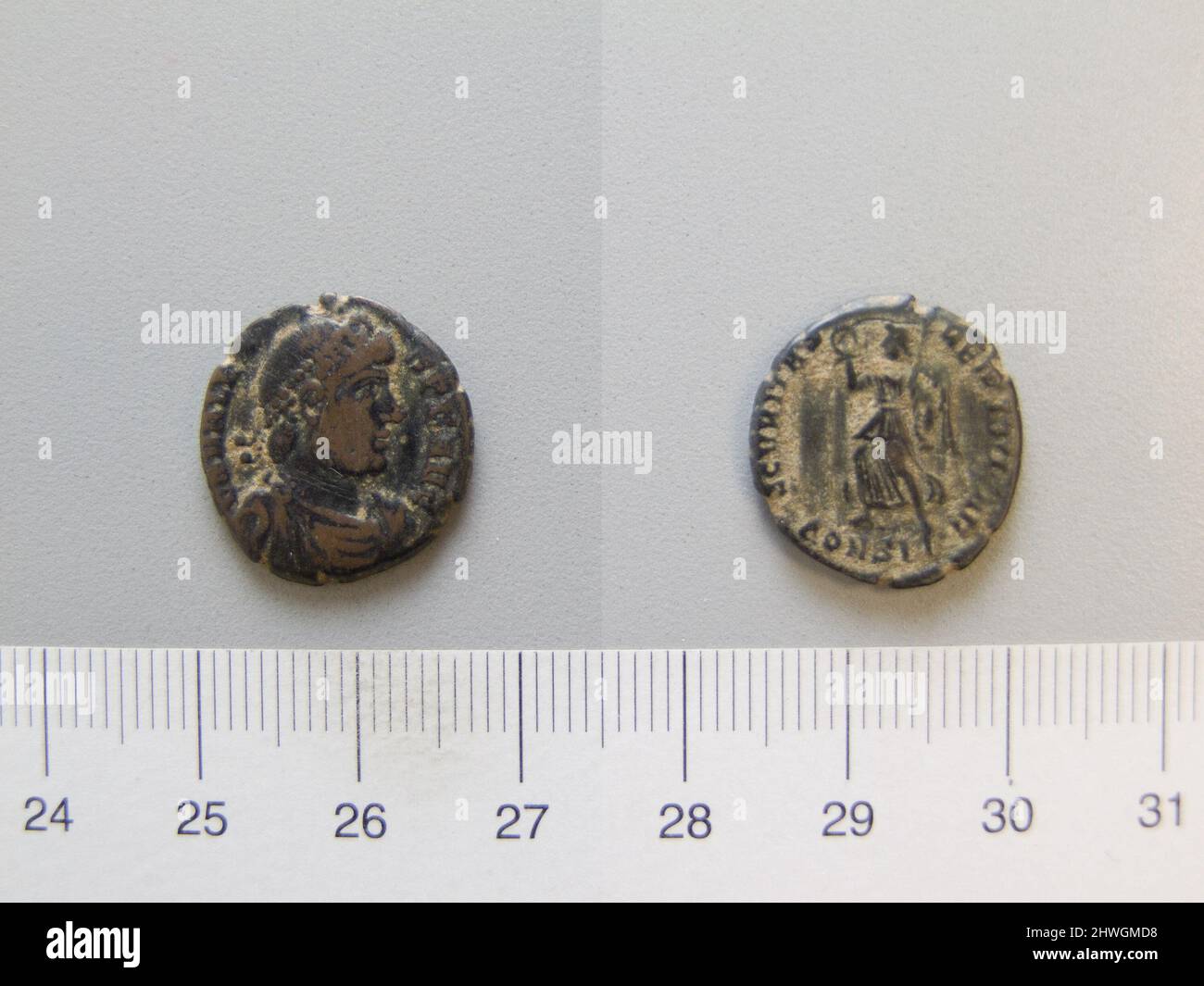 Valen Ruler 1 Nummus of Valens, Emperor of the Roman Empire from Constantinople ...