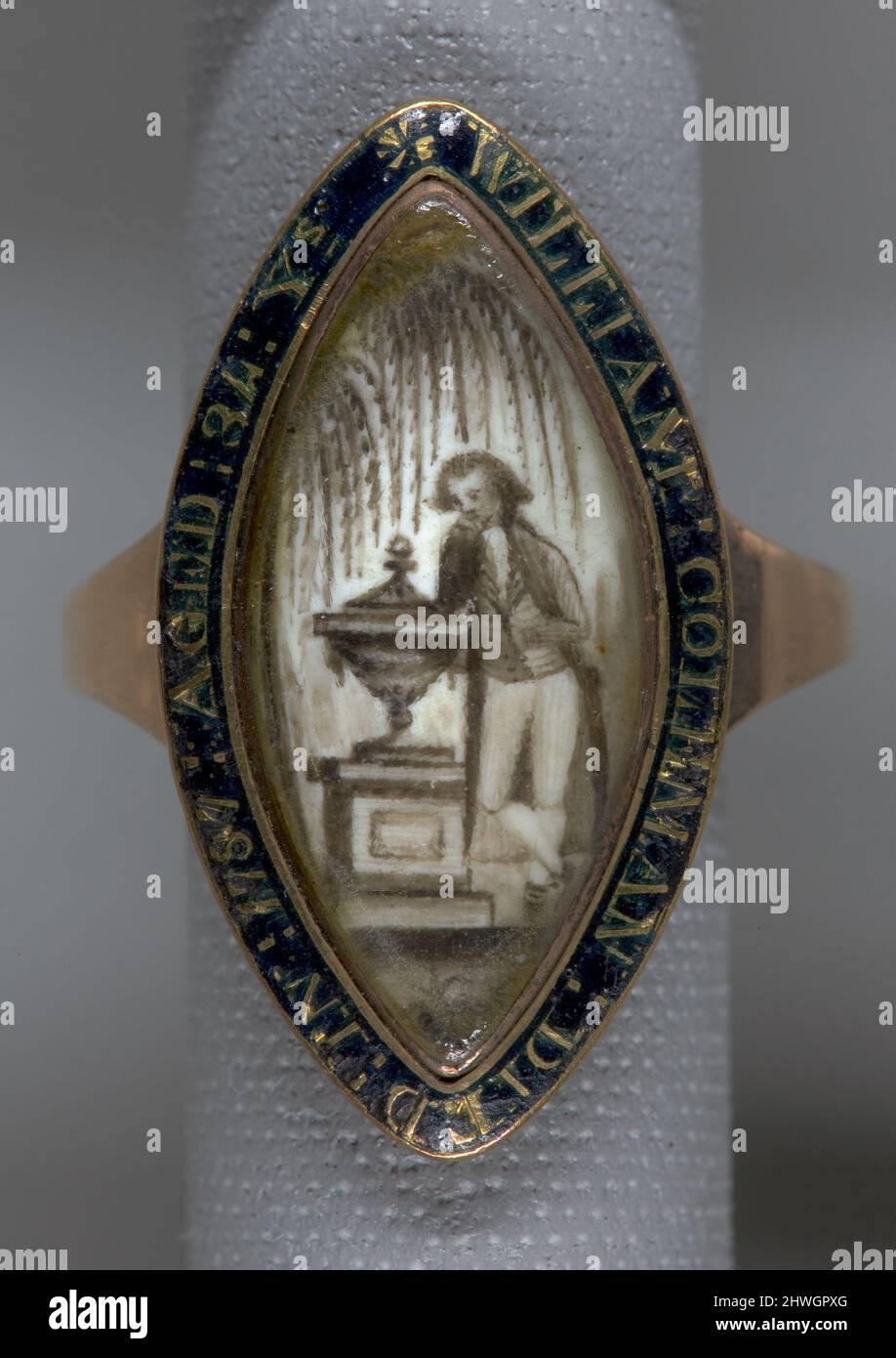Mourning Ring for William Coleman (c. 1753-1787).  Artist: Unknown Stock Photo