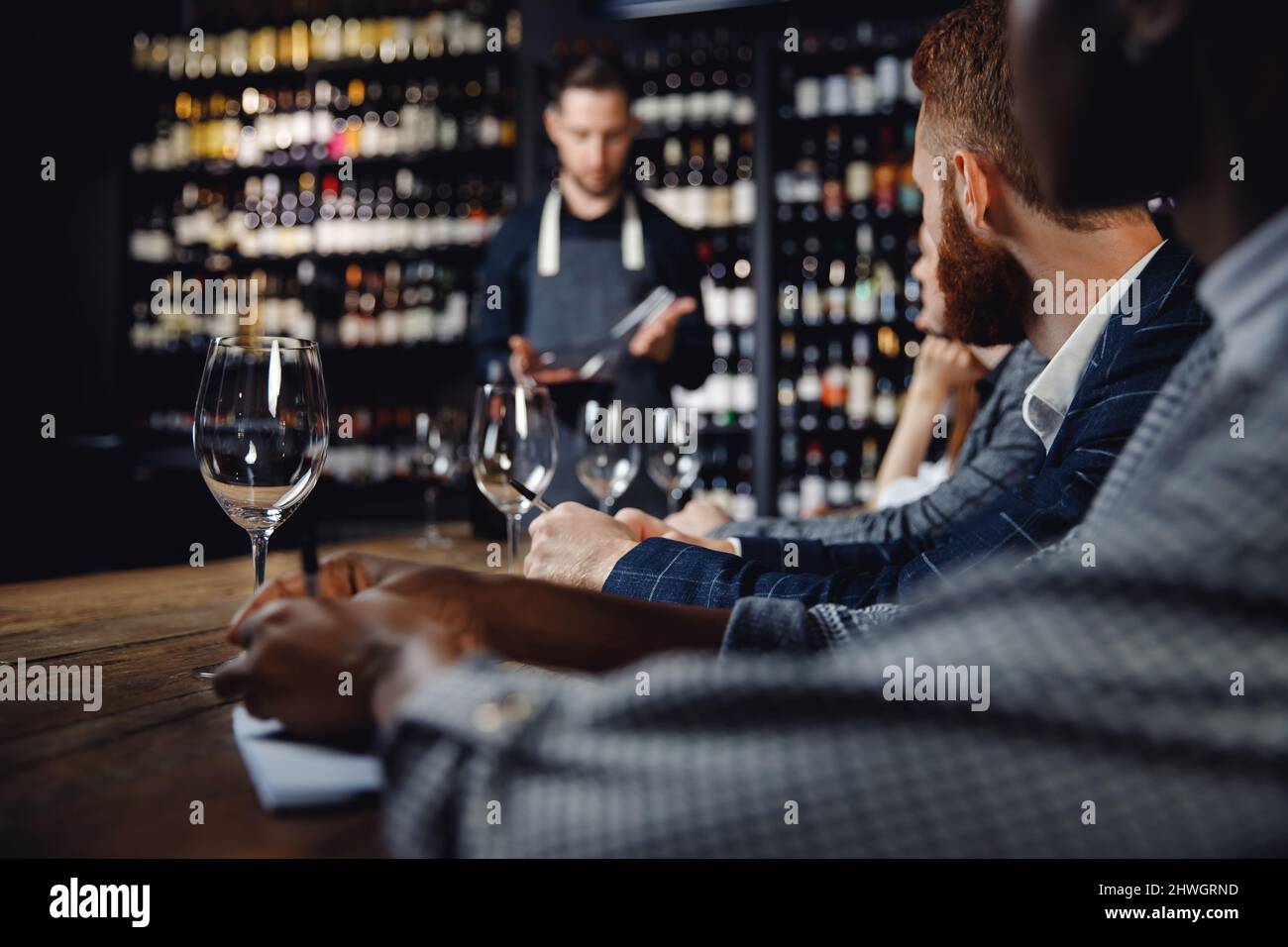 African man woman tasting red hi-res stock photography and images - Alamy